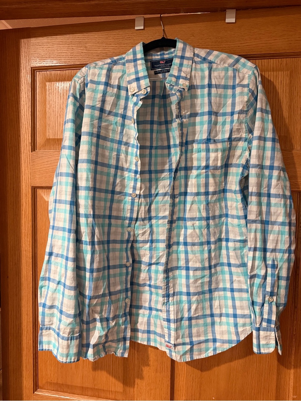 Vineyard Vines Men's Slim Fit Murray Plaid Shirt size medium